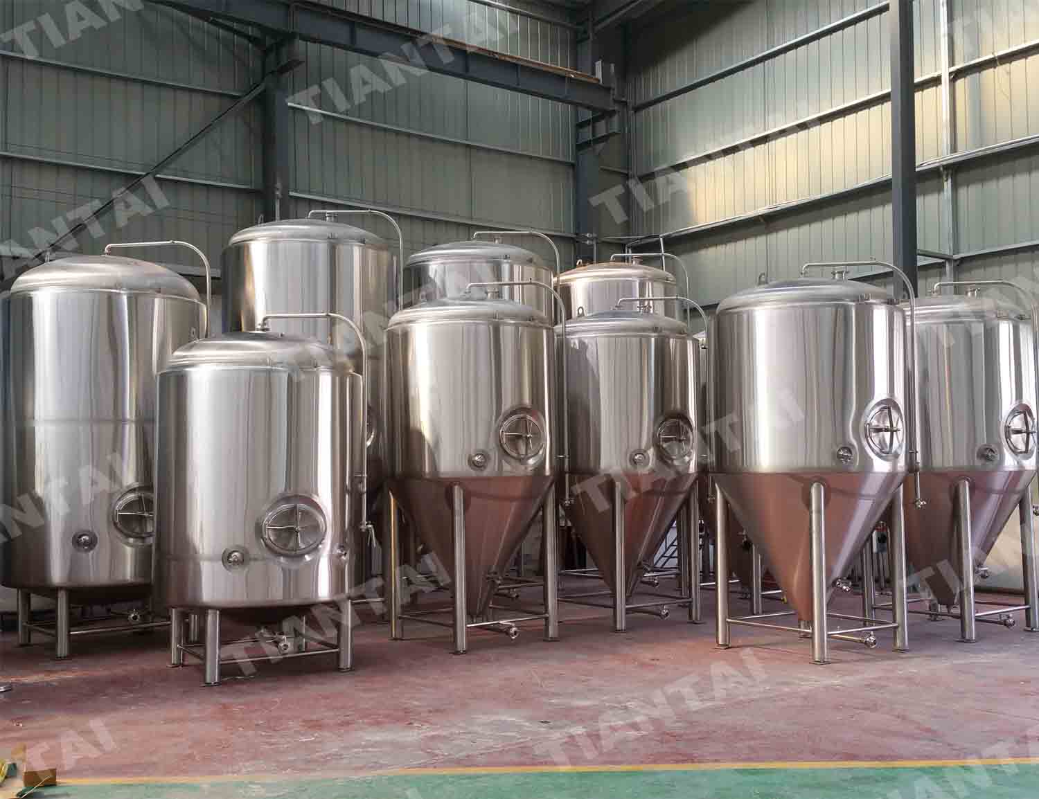 3000L and 6000L fermenters and brite tanks